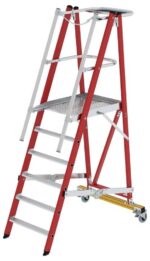 MUNK Günzburger Steigtechnik 036326 GFK/Alu Plattformleiter Arbeitshöhe (max.): 3.40 cm
