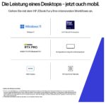 HP Workstation Notebook ZBook Fury 40.6 cm (16 Zoll) WQXGA Intel® Core™ Ultra 9 285HX 64 GB RAM Deutsch, QWERTZ Intel GD - Image 4