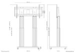 Neomounts PLASMA-M2600SILVER TV-Rollwagen 177,8 cm (70") - 267,0 cm (105") Bodenständer, Starr – Bild 6