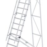 MUNK Günzburger Steigtechnik 52714 Aluminium Plattformleiter Montage mit Werkzeug Arbeitshöhe (max.): 5.25 m