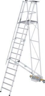 MUNK Günzburger Steigtechnik 52714 Aluminium Plattformleiter Montage mit Werkzeug Arbeitshöhe (max.): 5.25 m