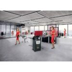 Rexel Optimum AutoFeed+ 750M Aktenvernichter 750 Blatt Mikroschnitt 2 x 15 mm P-5 140 l Vernichtet auch Büroklammern, He – Bild 5