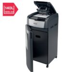 Rexel Optimum AutoFeed+ 750M Aktenvernichter 750 Blatt Mikroschnitt 2 x 15 mm P-5 140 l Vernichtet auch Büroklammern, He – Bild 8