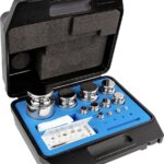 Kern 303-084 Gewichtssatz, E1, 1 mg - 5 kg, Knopf, Edelstahl poliert, im Kunststoffkoffer