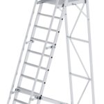 MUNK Günzburger Steigtechnik 52712 Aluminium Plattformleiter Montage mit Werkzeug Arbeitshöhe (max.): 4.8 m