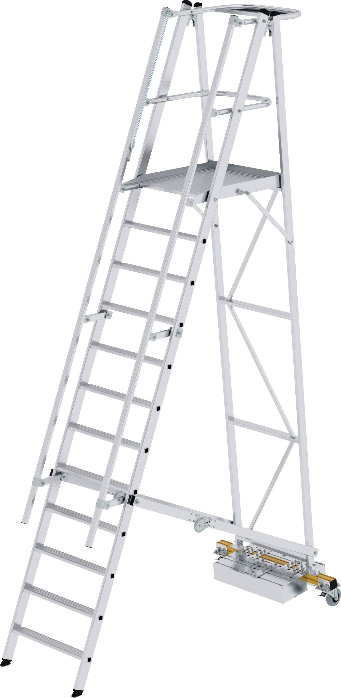 image-2964.jpg MUNK Günzburger Steigtechnik 52712 Aluminium Plattformleiter Montage mit Werkzeug Arbeitshöhe (max.): 4.8 m – Bild 1