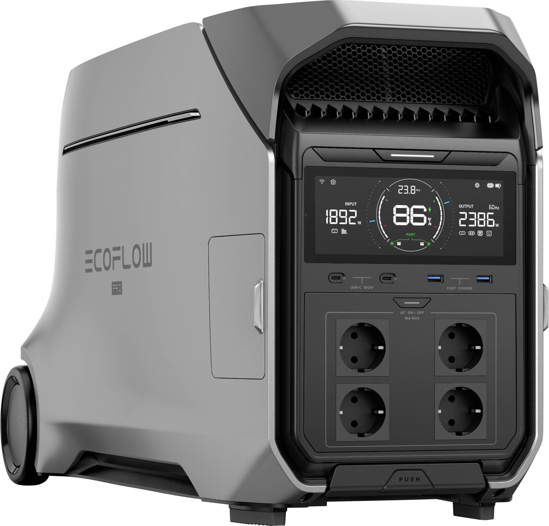 image-2986.jpg ECOFLOW Delta Pro 3 Powerstation LiFe Schwarz, Grau mit Laderegler – Bild 1