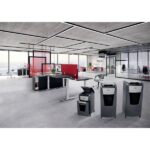 Rexel Optimum AutoFeed+ 600M Aktenvernichter 600 Blatt Mikroschnitt 2 x 15 mm P-5 110 l Vernichtet auch Büroklammern, He – Bild 6