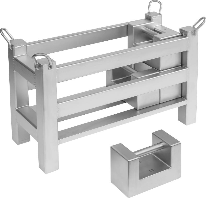image-3749.jpg Kern 346-055-004 Gewichtskorb für Blockgewichte justiert nach OIML-Klasse M1 – Bild 1