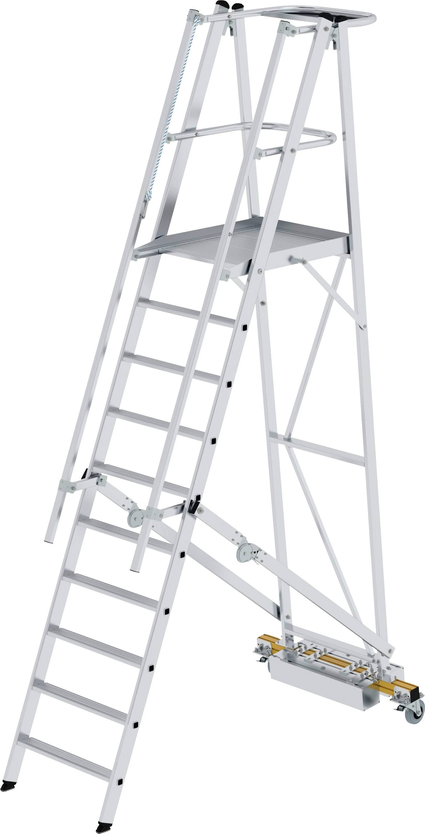 image-3875.jpg MUNK Günzburger Steigtechnik 52710 Aluminium Plattformleiter Montage mit Werkzeug Arbeitshöhe (max.): 4.3 m – Bild 1