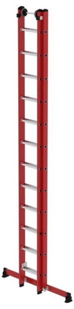 MUNK Günzburger Steigtechnik 035532 GFK/Alu Sprossen-Schiebeleiter Arbeitshöhe (max.): 7.2 cm 21.3 – Bild 2