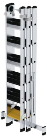 MUNK Günzburger Steigtechnik 033319 Aluminium Stufen-Mehrzweckleiter Arbeitshöhe (max.): 5.20 cm 22.5 kg – Bild 2