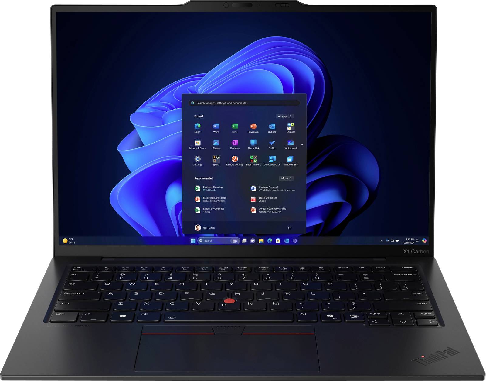 image-4527.jpg Lenovo Notebook ThinkPad X1 G13 35.6 cm (14 Zoll) WUXGA Intel® Core™ Ultra 5 (Series 2) 225U 16 GB RAM 512 GB SSD Deutsc – Bild 1