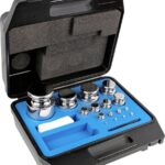 Kern 324-084 Gewichtssatz, F1, 1 g - 5 kg, Knopf, Edelstahl poliert, im Kunststoffkoffer