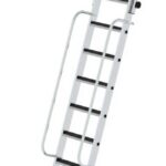 MUNK Günzburger Steigtechnik 040352 Aluminium Stufen-Anlegeleiter Arbeitshöhe (max.): 3.96 cm