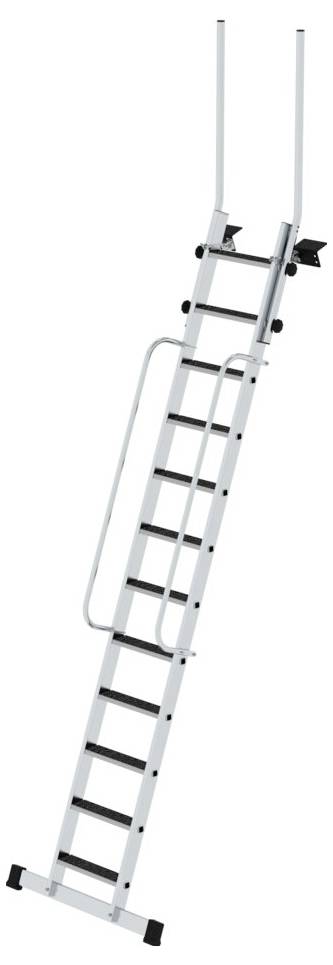 image-4730.jpg MUNK Günzburger Steigtechnik 040352 Aluminium Stufen-Anlegeleiter Arbeitshöhe (max.): 3.96 cm – Bild 1