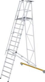 MUNK Günzburger Steigtechnik 52314 Aluminium Plattformleiter Montage mit Werkzeug Arbeitshöhe (max.): 5.25 m 76 kg