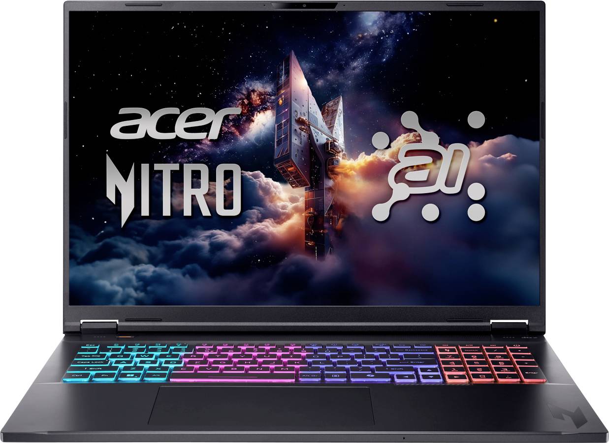 image-5568.jpg Acer Gaming Notebook Nitro 18 AI 45.7 cm (18 Zoll) WQXGA AMD Ryzen AI 7 350 16 GB RAM 1000 GB SSD Deutsch, QWERTZ NVIDIA – Bild 1