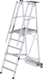MUNK Günzburger Steigtechnik 52706 Aluminium Plattformleiter Montage mit Werkzeug Arbeitshöhe (max.): 3.4 m