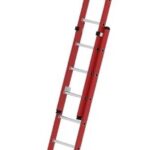 MUNK Günzburger Steigtechnik 035530 GFK/Alu Sprossen-Schiebeleiter Arbeitshöhe (max.): 6.1 cm 17.4