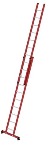 MUNK Günzburger Steigtechnik 035530 GFK/Alu Sprossen-Schiebeleiter Arbeitshöhe (max.): 6.1 cm 17.4