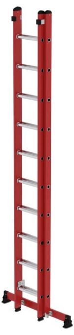 MUNK Günzburger Steigtechnik 035530 GFK/Alu Sprossen-Schiebeleiter Arbeitshöhe (max.): 6.1 cm 17.4 – Bild 2