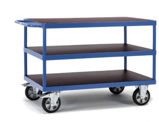 image-5833.jpg Fetra Hauptartikel 12426 Tischwagen Stahl pulverbeschichtet Traglast (max.): 1200 kg Brillantblau (RAL 5007) – Bild 1