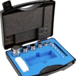 Kern 304-054 Gewichtssatz, E1, 1 g - 500 g, Knopf, Edelstahl poliert, im Kunststoffkoffer