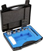 Kern 304-054 Gewichtssatz, E1, 1 g - 500 g, Knopf, Edelstahl poliert, im Kunststoffkoffer