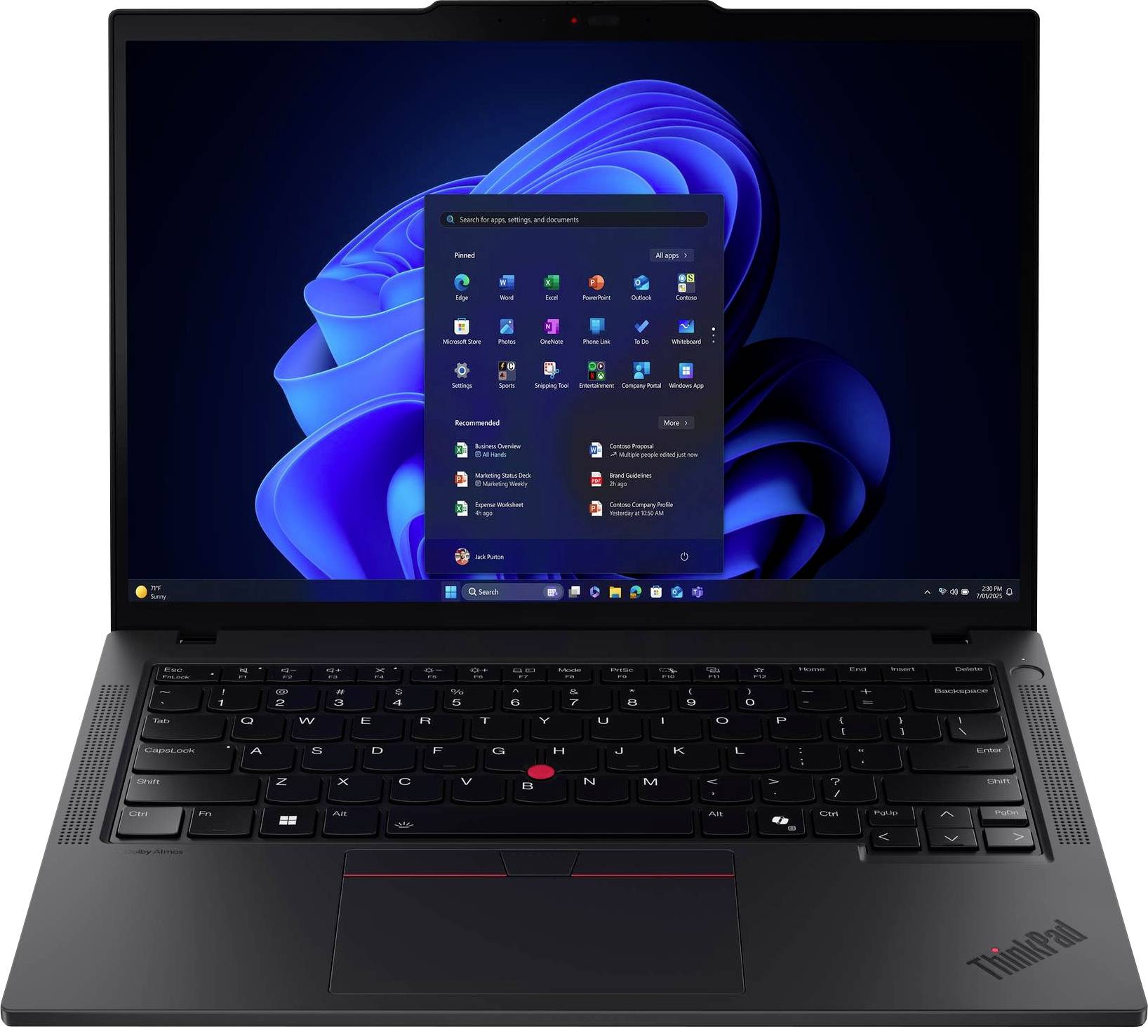 image-6187.jpg Lenovo Notebook ThinkPad T14 Gen 6 (Intel) 35.6 cm (14 Zoll) WUXGA Intel® Core™ Ultra 7 255U 16 GB RAM 512 GB SSD Deutsc – Bild 1