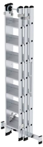 MUNK Günzburger Steigtechnik 033321 Aluminium Stufen-Mehrzweckleiter Arbeitshöhe (max.): 6.10 cm 21.9 kg – Bild 2