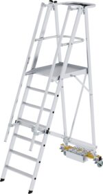 MUNK Günzburger Steigtechnik 52707 Aluminium Plattformleiter Montage mit Werkzeug Arbeitshöhe (max.): 3.6 m