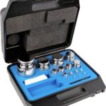 Kern 304-084 Gewichtssatz, E1, 1 g - 5 kg, Knopf, Edelstahl poliert, im Kunststoffkoffer