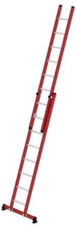 MUNK Günzburger Steigtechnik 035528 GFK/Alu Sprossen-Schiebeleiter Arbeitshöhe (max.): 5.3 cm 14.4