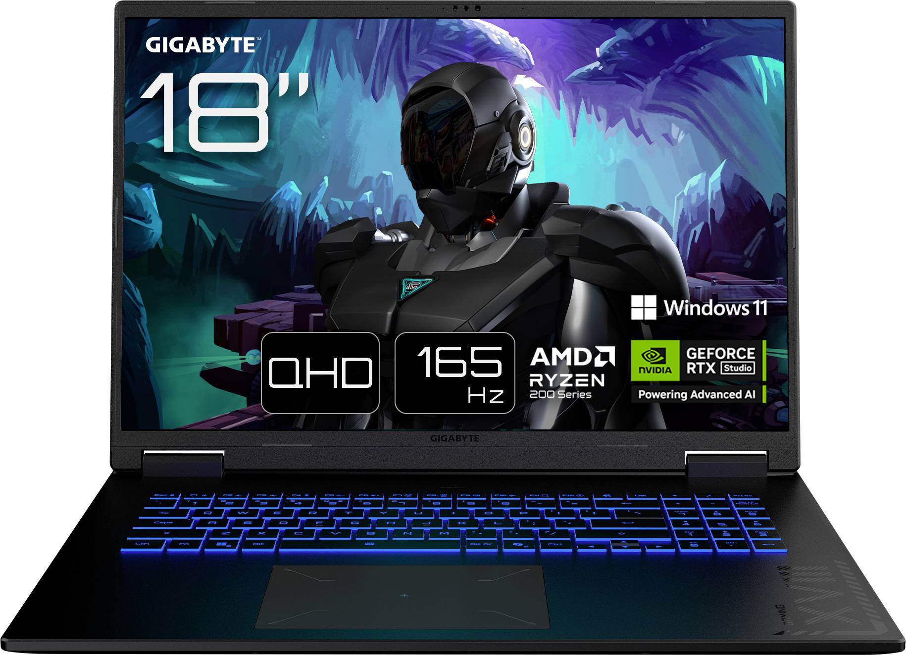 image-6631.jpg Gigabyte Gaming Notebook GAMING A18 45.7 cm (18 Zoll) WQXGA AMD Ryzen 7 260 32 GB RAM 1 TB SSD Keine Tastatur im Lieferu – Bild 1
