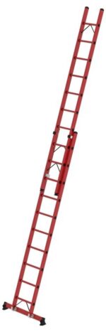 MUNK Günzburger Steigtechnik 036630 GFK Sprossen-Schiebeleiter Arbeitshöhe (max.): 6.3 cm 19.9