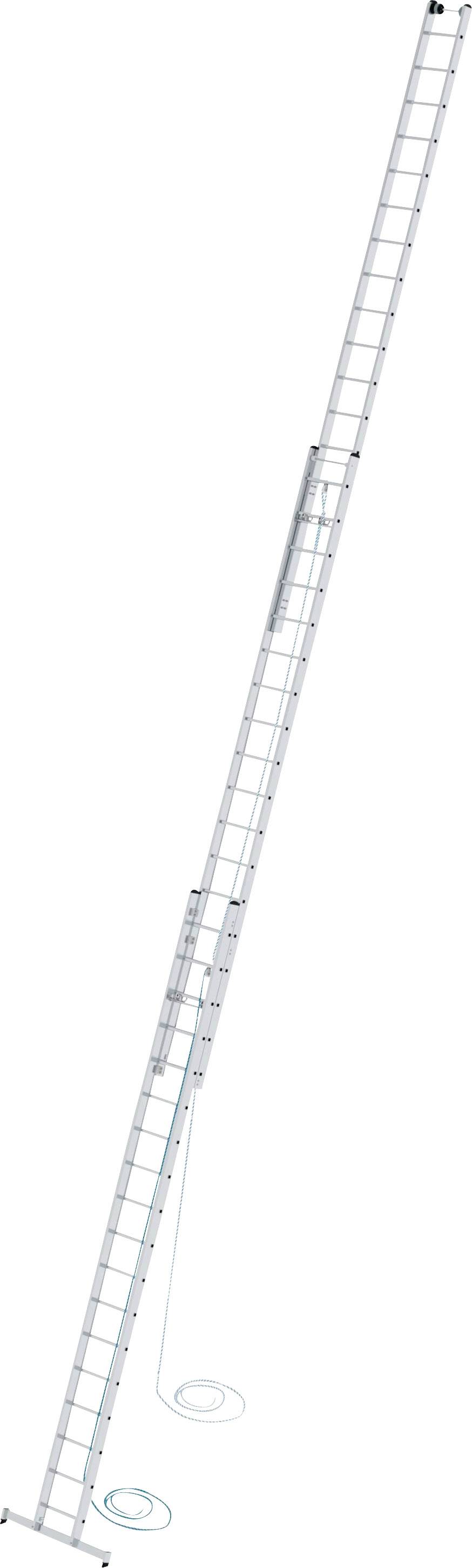 image-7183.jpg MUNK Günzburger Steigtechnik 22418 Aluminium Seilzugleiter Montage mit Werkzeug Arbeitshöhe (max.): 13.6 m – Bild 1