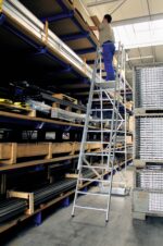MUNK Günzburger Steigtechnik 52705 Aluminium Plattformleiter Montage mit Werkzeug Arbeitshöhe (max.): 3.15 m – Bild 2