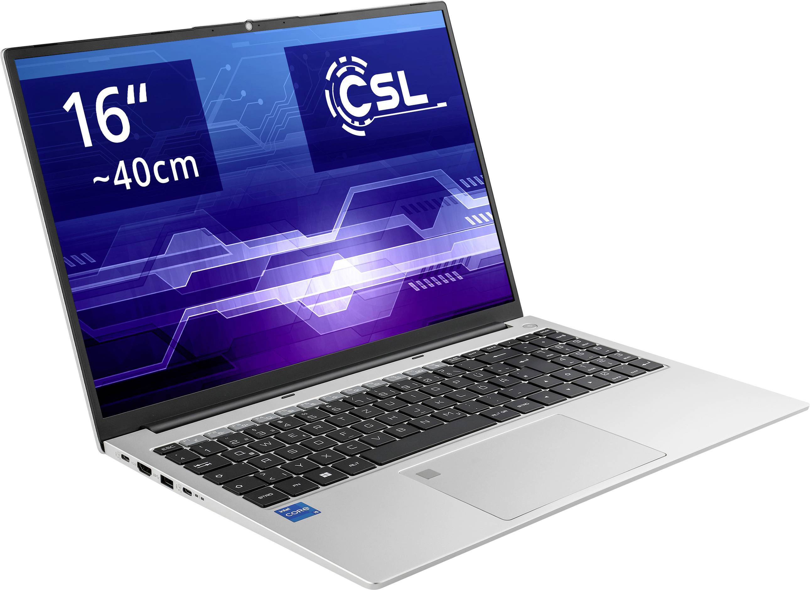 image-7522.jpg CSL Computer Notebook CSL R'Evolve C16 40.6 cm (16 Zoll) WUXGA Intel® Core™ i5 64 GB RAM 4000 GB SSD Deutsch, QWERTZ Gra – Bild 1
