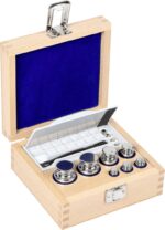 Kern 304-04 Gewichtssatz, E1, 1 g - 200 g, Knopf, Edelstahl poliert, im Holzetui