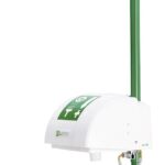 B-SAFETY BR838085 ClassicLine Notdusche mit Augendusche, 2 Brauseköpfe, Auffangbecken, Abdeckung Stand