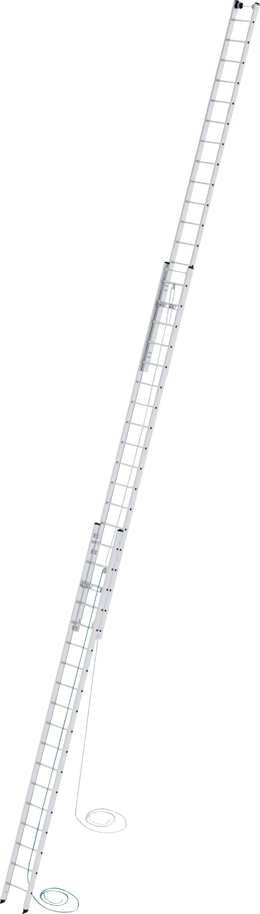 image-7887.jpg MUNK Günzburger Steigtechnik 22318 Aluminium Seilzugleiter Arbeitshöhe (max.): 13.6 m – Bild 1