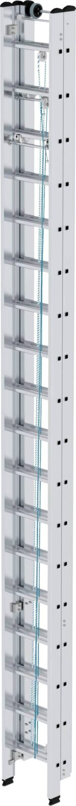 MUNK Günzburger Steigtechnik 22318 Aluminium Seilzugleiter Arbeitshöhe (max.): 13.6 m – Bild 3