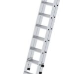 MUNK Günzburger Steigtechnik 040669 Aluminium Stufen-Schiebeleiter Arbeitshöhe (max.): 6.20 cm 21.5 kg
