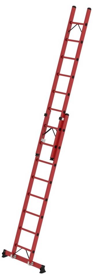 image-8260.jpg MUNK Günzburger Steigtechnik 036628 GFK Sprossen-Schiebeleiter Arbeitshöhe (max.): 5.2 cm 15.5 – Bild 1