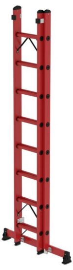 MUNK Günzburger Steigtechnik 036628 GFK Sprossen-Schiebeleiter Arbeitshöhe (max.): 5.2 cm 15.5 – Bild 2