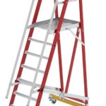 MUNK Günzburger Steigtechnik 036328 GFK/Alu Plattformleiter Arbeitshöhe (max.): 3.85 cm