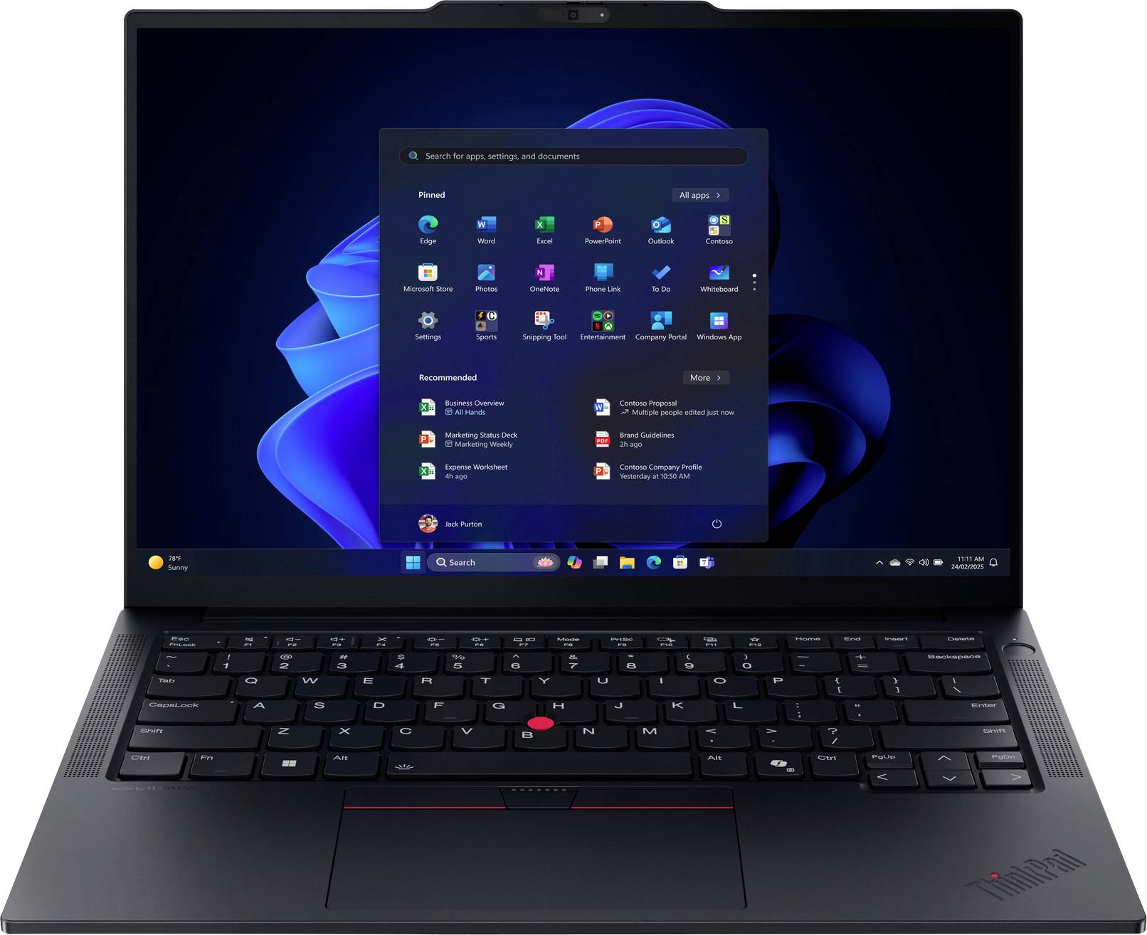 image-8350.jpg Lenovo Notebook ThinkPad E14 G7 35.6 cm (14 Zoll) WUXGA AMD Ryzen 7 250 32 GB RAM 1 TB SSD Deutsch, QWERTZ Schwarz 21T00 – Bild 1