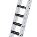 MUNK Günzburger Steigtechnik 040670 Aluminium Stufen-Schiebeleiter Arbeitshöhe (max.): 3.85 cm 18 kg