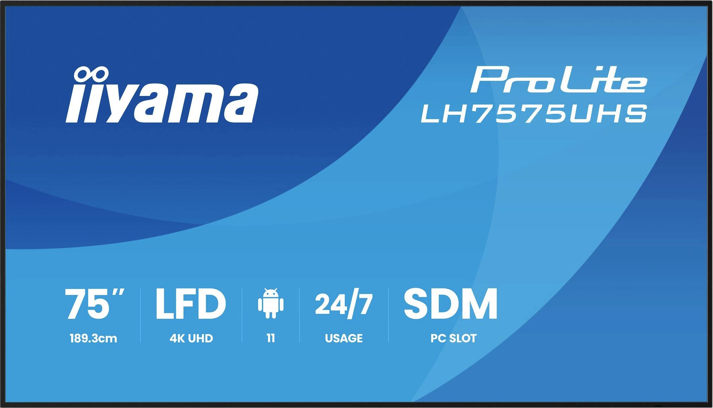 image-8365.jpg Iiyama LH7575UHS-B2AG Digital Signage Display EEK: G (A - G) 189.3 cm 75 Zoll 3840 x 2160 Pixel 24/7 – Bild 1